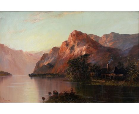 Francis E Jamieson (1895-1950) - Loch Katrine, signed, oil on canvas, 49 x 74.5cm Good original unrestored condition, with li