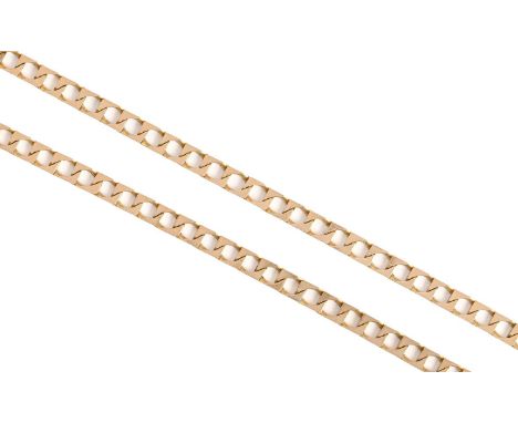 A 9ct gold necklace, 60cm l, 13.7g Good condition