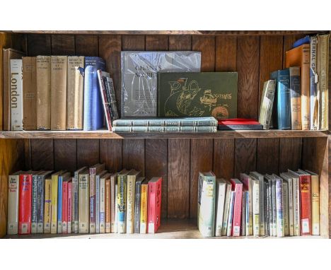 Miscellaneous&nbsp;antiquarian and later books, including two Victorian morocco volumes of sheet music,&nbsp;the bindings tit