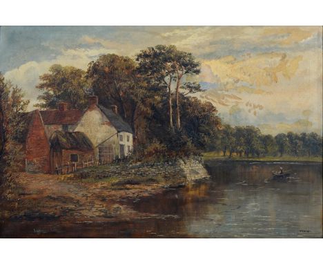 William Knight (Fl. late 19th c) - Henry Kirke White's Cottage Wilford, signed and inscribed, signed and inscribed again on t
