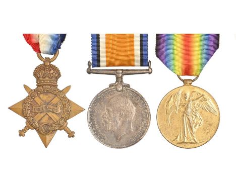 WWI, group of three, 1914-15 Star, British War Medal and Victory Medal 12061 Pte J G Smith York R