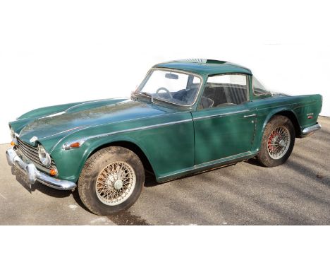 Motor Car.&nbsp;Sold on the instructions of executors. 1968 Triumph TR5, Conifer Green, chassis No CP.1789, one of 1161 for t