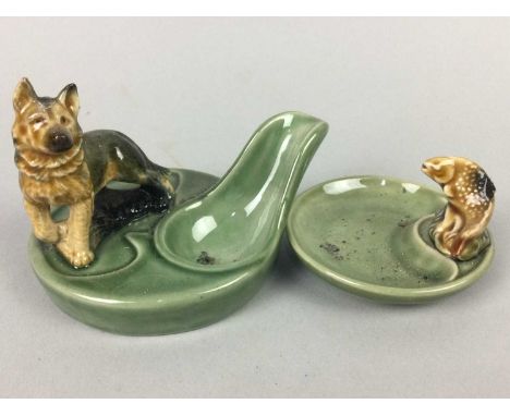 COLLECTION OF WADE WHIMSIES,along with eight Wade ceramic pin dishes