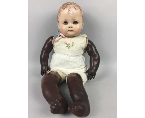 VINTAGE IDEAL DOLLS 'MAGIC SKIN' DOLL,1940s, marked PB12, 50cm long