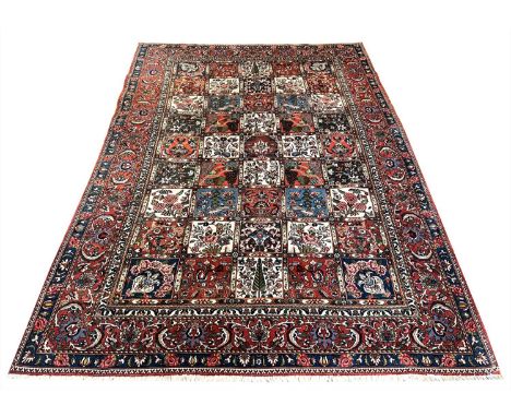 BAKHTIARI GARDEN DESIGN CARPET, 292cm x 208cm. 