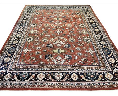 ANTIQUE MAHAL CARPET,  365cm x 282cm. 