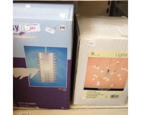 THREE BOXED LIGHT FITTINGS    K1