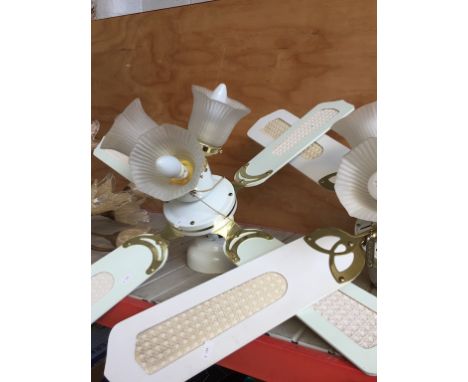 2 CEILING LIGHT/FAN FITTINGS