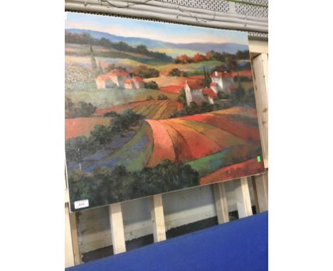 OIL ON CANVAS  (BLUE SCREEN)
