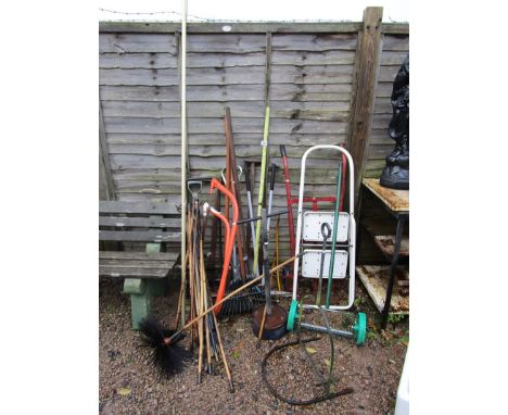 Collection of garden tools