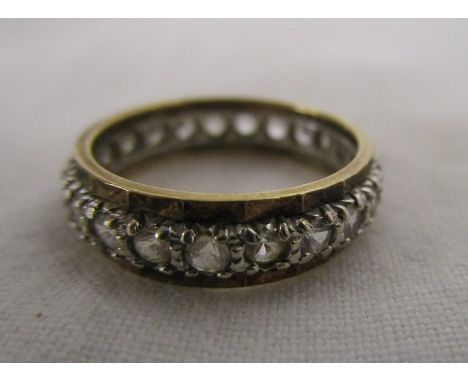 Gold full eternity ring