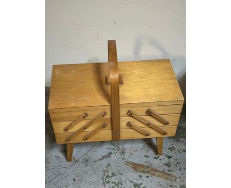 Three vintage boxes, two sewing and one other 