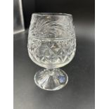 A set of six crystal glass tumblers by Stuart and Sons