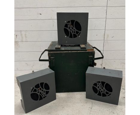 Three vintage Tannoy speakers, type number 328