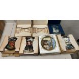 Seven collectable pates various markers and designs