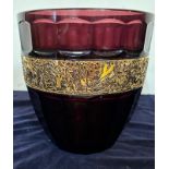 Stevens and Williams alabaster glass powder bowl