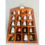 A selection of collectable thimbles