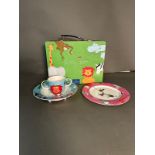 A cased Villeroy and Bosch "Funny Zoo" childrens tea set