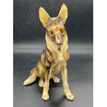 A ceramic German Shepherd by Keramos (H26cm W21cm)