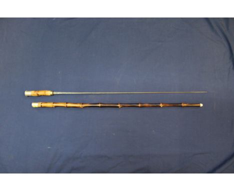 A vintage bamboo swordstick (with minor restoration)