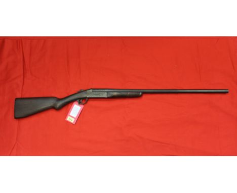 A 12 bore single barrel shotgun by Webley &amp; Scott, S/No.33925, this item can only be purchased by someone with a current 
