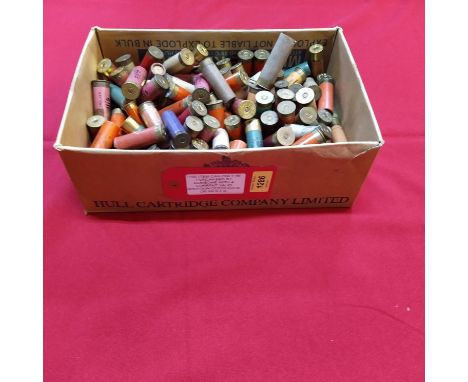 A collection of approx one hundred and fifty vintage paper shotgun cartridges, this item can only be purchased by someone wit