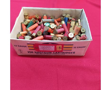 A collection of approx one hundred and fifty vintage paper shotgun cartridges, this item can only be purchased by someone wit