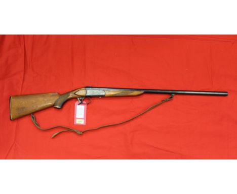 A 12 bore single barrel shotgun by Baikal, S/No.H15395, this item can only be purchased by someone with a current valid shotg