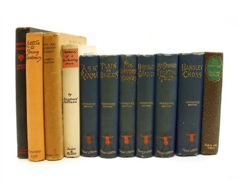 Eleven books on hunting and field sports , comprising; 6 by 'Jorrocks' "The Jorrocks" Edition, illus. John Leech, including H