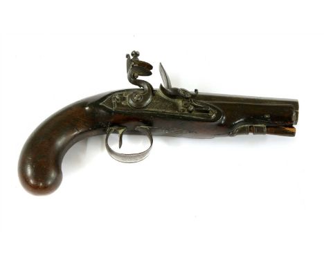 A flintlock pistol , the lock plate inscribed 'Ryan &amp; Watson', with engraved decoration to the metalwork and the trigger 