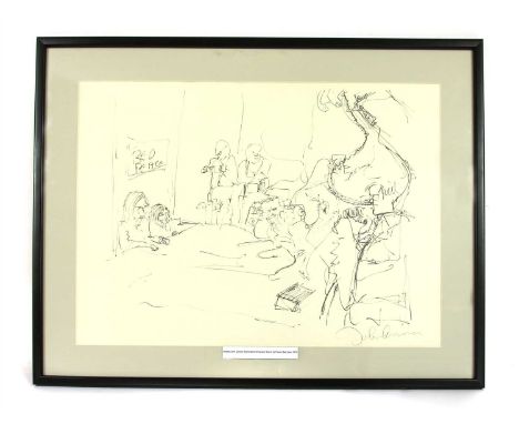 John Lennon MBE (1940-1980) 'BED IN FOR PEACE' lithograph, from bag one 1970, The Wedding, from original folio Pub: Laurens A