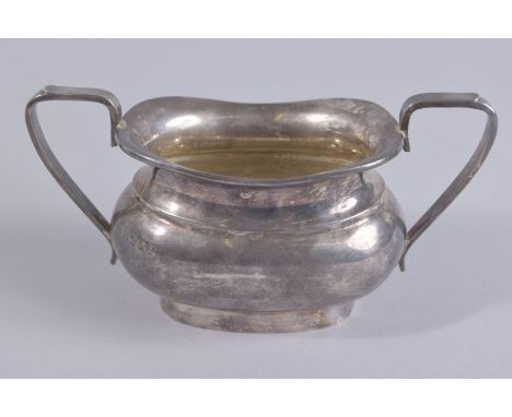 A TWO-HANDLED SILVER SUGAR BASIN. Sheffield 1964. Weight 7ozs.