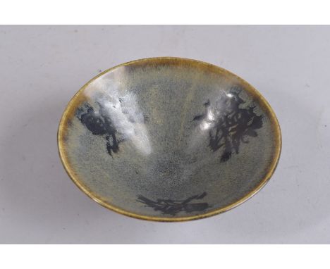 A CHINESE STUDIO POTTERY BOWL. 15cm diameter.