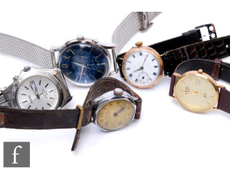 Five assorted wrist watches to include boxed Seiko and Rotary examples, various dates and styles, damaged. (5) 