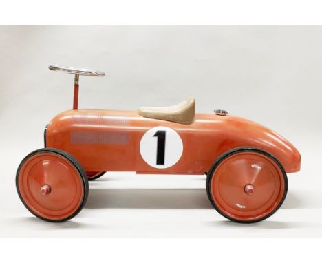 A vintage Vilac child's racing car, L. 78cm.