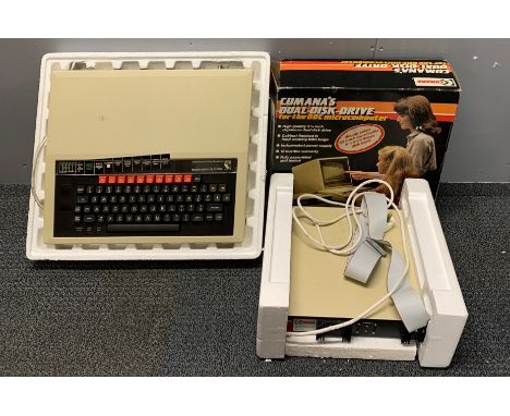 A vintage Cumana's dual disc-drive computer.