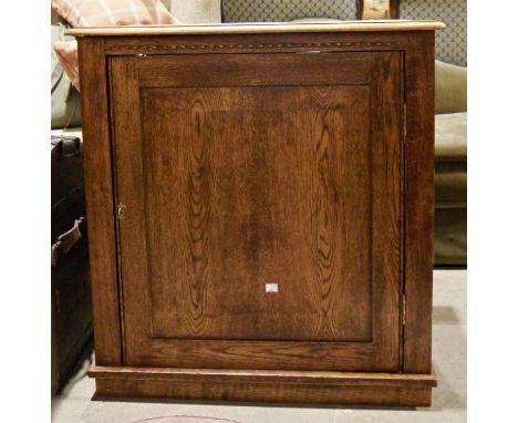Arcam Alpha amplifier&nbsp;with Panasonic music centre, a record deck&nbsp;by Garrard, within oak cabinet&nbsp;