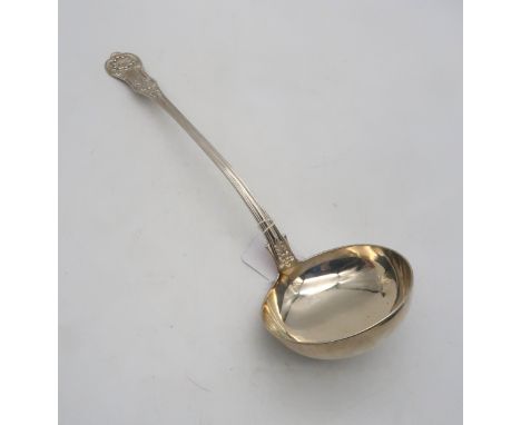 A Scottish Early Victorian silver Queen's pattern soup ladle, by&nbsp;J &amp; W Mitchell, Glasgow 1841, 213gms Condition Repo