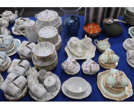 A Noritake Humoresque dinner service, together with Royal Tuscan coffee cups and saucers, Paragon teaset etc Condition Report