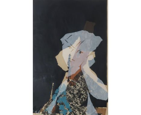 20th CENTURY SCHOOL&nbsp; PENSATIVO&nbsp; Print multiple, signed lower right (Heine), dated 19(77), numbered 2/12, 58 x 36cm&