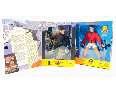 Two JAMES BOND Action Man figures in unopened original packing from 1997 &amp; 1997 featuring GOLDENEYE and THUNDERBALLApprox