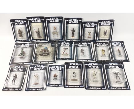 18 STAR WARS figures for LUCASFILM ltd - Slave1 - Zuckuss - Padme Amidala - 4 Lom - Y - wing - Bossk - Tie Fighter Pilot - Sc