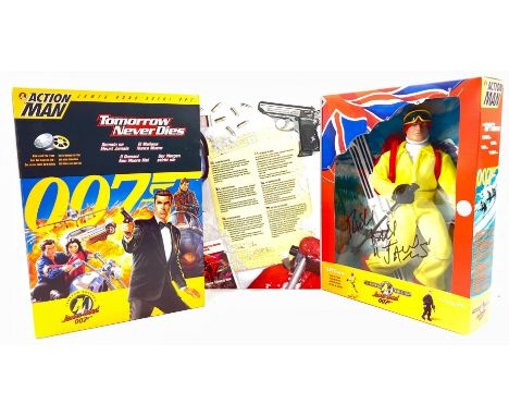 Two JAMES BOND Action Man figures by HASBRO in original unopened packing from 1997 &amp; 1999 featuring The Spy Who Loved Me 