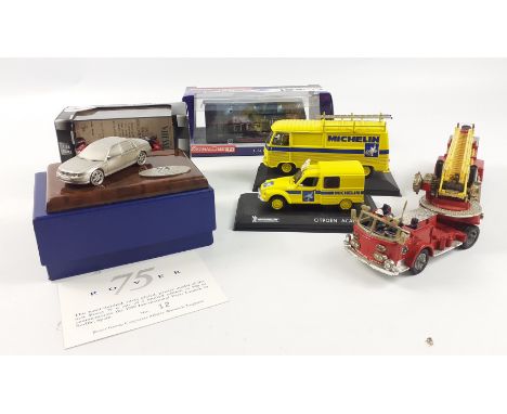 A small collection of model cars to include a Corgi 1:76 die-cast HARRY POTTER studio tour bus, a boxed limited edition (12/7