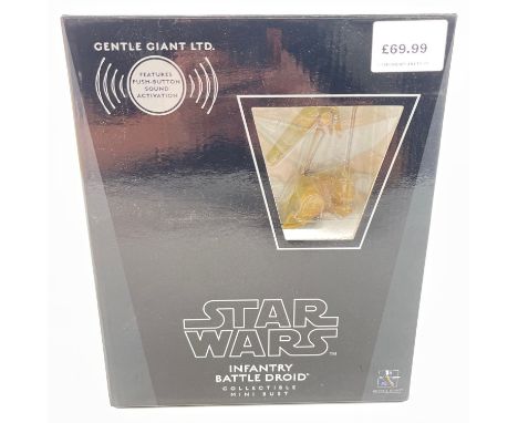 STAR WARS Infantry Battle Droid featuring push button sound activation by Gentle Giant Ltd , the figure is sealed in original