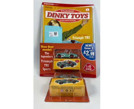 COLLECTOR'S item - 2 copies of issue 1 of the DINKY TOYS CLASSIC COLLECTION magazine, one still in original packaging