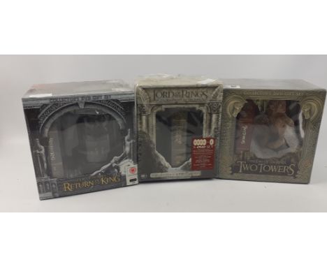 LORD OF THE RINGS - still shrink-wrapped - Fellowship of the Ring collector's DVD gift set,  The Two Towers collector's DVD g
