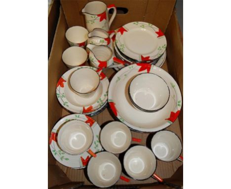 An Art Deco part tea/dinner service