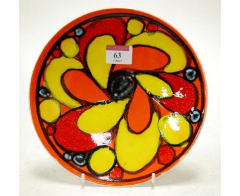 A Poole pottery shallow dish, circa 1960s 