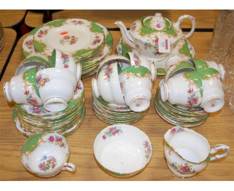 An early 20th century Paragon part tea and dinner service in the Rockingham pattern Condition Report / Extra Information Larg